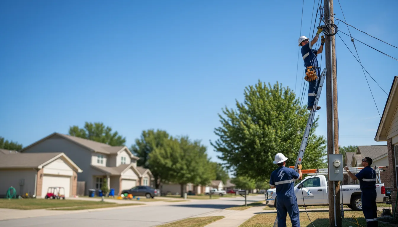 Residential electrician providing installation services in Morrison, IA